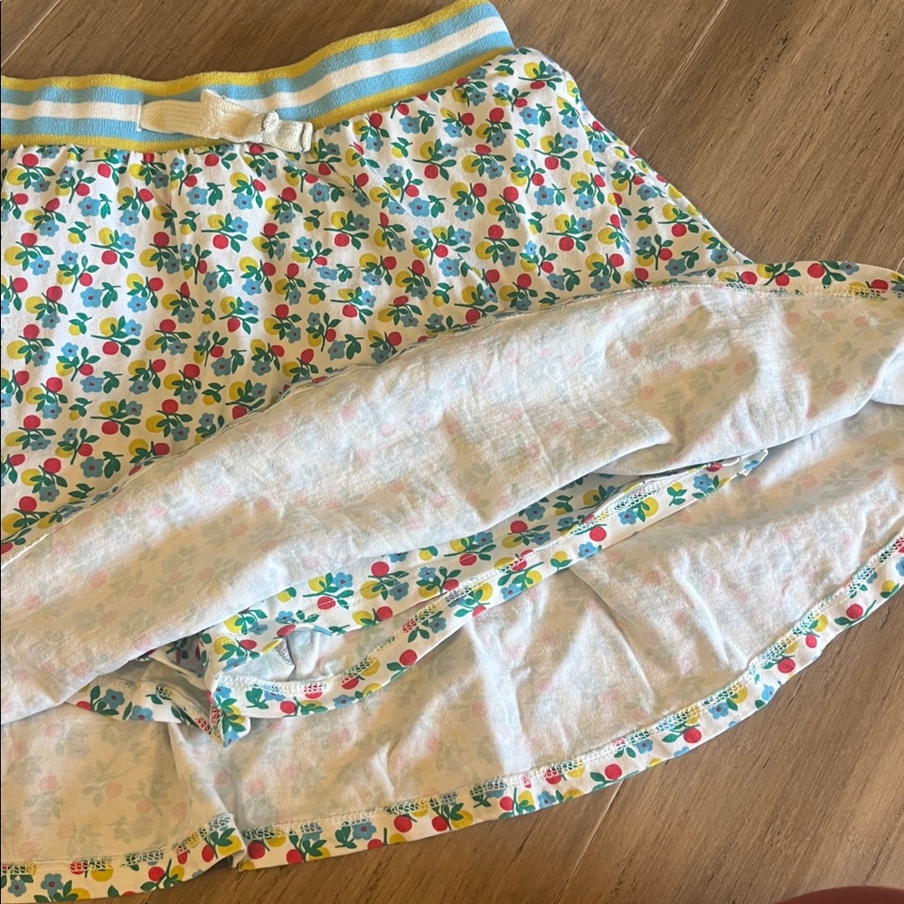 Mini Boden Floral Print Mini Skirt Skort Shorts 11-12 - Picture 2 of 4